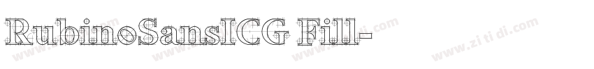 RubinoSansICG Fill字体转换